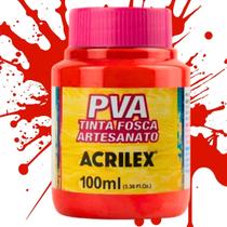 Tinta PVA 100ml 507 - Vermelho Fogo