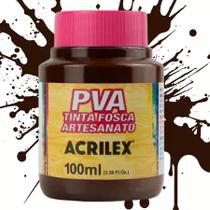 Tinta Pva 100ml 526 Marrom Escuro Acrilex Tinta Pva 100ml 526 Marrom Escuro Acrilex