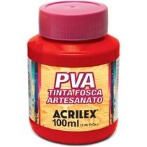 Tinta pva 100ml. vermelho escarlate acrilex