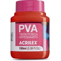 Tinta PVA 100ML Vermelho Vivo PCT com 06