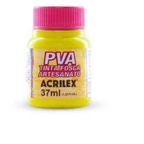 Tinta PVA 37ML Amarelo Limão - Caixa com 12