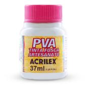 Tinta PVA 37ML Branca - Caixa com 12 Unidades