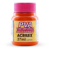 Tinta pva 37ml. laranja acrilex