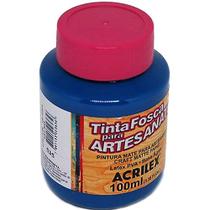 Tinta PVA Acrilex Azul Mar 100ML