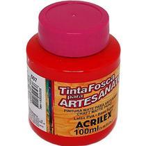 Tinta PVA Acrilex Vermelho Fogo 100ML