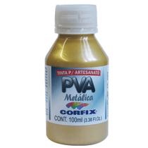 Tinta Pva Artesanato Metalica 100ml Corfix Ouro - 393