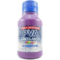 Tinta Pva Cintilante 100Ml Corfix (Magenta)