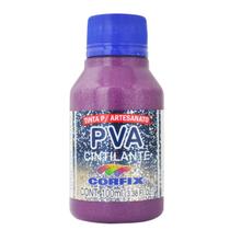 Tinta Pva Cintilante 100ml Corfix p/ Mdf Gesso 339 Magenta Tinta Pva Cintilante 100ml Corfix p/ Mdf Gesso 339 Magenta