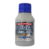 Tinta Pva Cintilante Corfix 468 Cinza 100Ml