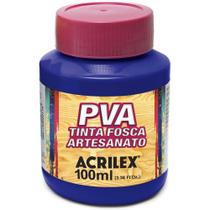 Tinta pva fosca 100ml azul turquesa acrilex