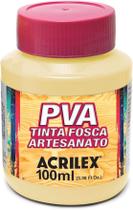 Tinta PVA Fosca 100ml Ref 529 Marfim Acrilex Tinta PVA Fosca 100ml Ref 529 Marfim Acrilex
