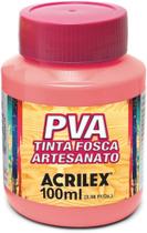 Tinta PVA Fosca 100ml Ref 567 Rosa Cha Acrilex Tinta PVA Fosca 100ml Ref 567 Rosa Cha Acrilex