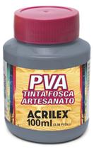 Tinta PVA Fosca 100ml Ref 574 Cinza Lunar Acrilex