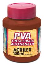 Tinta PVA Fosca 100ml Ref 815 Castanho Claro Acrilex Tinta PVA Fosca 100ml Ref 815 Castanho Claro Acrilex