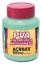 Tinta PVA Fosca 100ml Ref 821 Verde Agua Acrilex Tinta PVA Fosca 100ml Ref 821 Verde Agua Acrilex