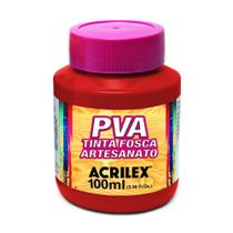 Tinta PVA Fosca 100ML Romã 827 Acrilex