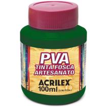 Tinta PVA Fosca 100ML Verde Musgo Pacote com 6 Unidades