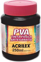 Tinta PVA Fosca 250ml Ref 520 Preto Acrilex