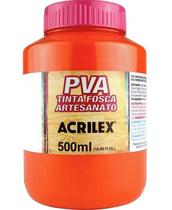 Tinta PVA Fosca 500ml Ref 517 Laranja Acrilex