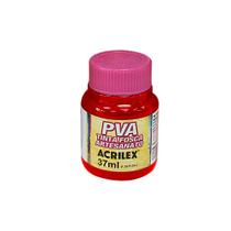 Tinta Pva Fosca Acrilex 37ml para Artesanato Cores Diversas