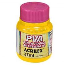 Tinta PVA Fosca AMARELO OURO 37ml Acrilex - 032400505