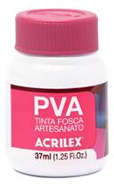 Tinta PVA Fosca BRANCO 519 - 37ml - ACRILEX Tinta PVA Fosca BRANCO 519 - 37ml - ACRILEX