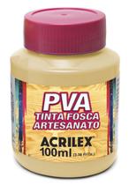 Tinta Pva Fosca Cores Claras para Artesanato 100ml - Acrilex