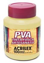 Tinta Pva Fosca Cores Claras para Artesanato 100ml - Acrilex