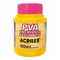 Tinta PVA Fosca para Artesanato 100ml Amarelo Ouro - Acrilex