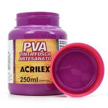 Tinta PVA Fosca para Artesanato 250ml - Acrilex