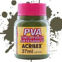 Tinta PVA Fosca para Artesanato Acrilex Cores Frias 37ml - 03240