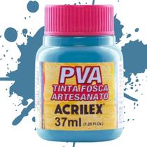 Tinta PVA Fosca para Artesanato Acrilex Cores Frias 37ml - 03240