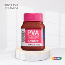 Tinta pva fosca para artesanato com 37ml cor ceramica Tinta pva fosca para artesanato com 37ml cor ceramica