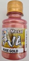 Tinta PVA Metal True Colors Cor-7960 Rose Gold 100 ml - Efeito Metálico