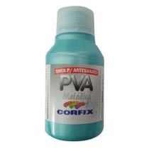 Tinta Pva Metalica Corfix 100ml Verde Tifani - 407