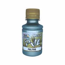 Tinta PVA Metálica True Colors 100ML - Linha Metal - Peltre