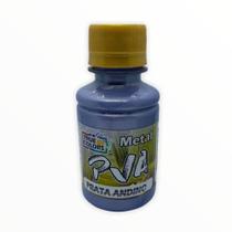 Tinta PVA Metálica True Colors 100ML - Prata Andino