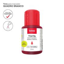 Tinta Reabastecedora Marcador Quadro Branco 20ml Vermelho Keep Cx 12un - Mr040