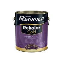 Tinta Rekolor Gold Acrílico Semi Acetinado Branco Galão 3,2l Rv3400 Renner Tinta Rekolor Gold Acrílico Semi Acetinado Branco Galão 3,2l Rv3400 Renner