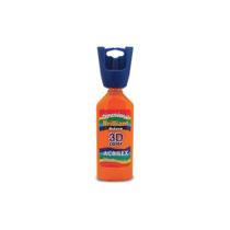Tinta Relevo Dimensional Brilhante 35ML Laranja para Tecidos, Madeira, Isopor, Cerâmica, Cortiça Tinta Relevo Dimensional Brilhante 35ML Laranja para Tecidos, Madeira, Isopor, Cerâmica, Cortiça