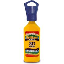 Tinta Relevo Dimensional Brilhante Amarelo Ouro 35ML C/06 Tinta Relevo Dimensional Brilhante Amarelo Ouro 35ML C/06