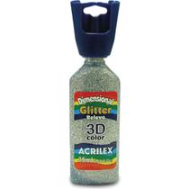 Tinta Relevo Gliter Dimens. Prata 35ML
