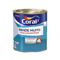 Tinta Rende Muito 900ml Coral Acrilico Fosco Concentrado Baixo Odor Para Parede Teto Gesso Concreto