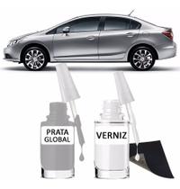 Tinta Retoque Tira Risco Automotivo Prata Global