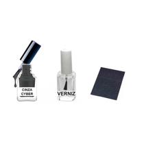 Tinta Retoque Tira Risco Carro Chevrolet - Cinza Cyber