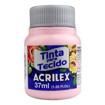 Tinta rosa bebe acrilex para tecido