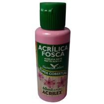 Tinta Rosa Escuro Acrilex Artesanato - Acrílica Fosca - 60Ml