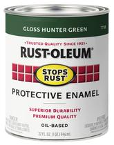 Tinta Rust-Oleum Stops Rust Gloss Hunter Green 946 ml Tinta Rust-Oleum Stops Rust Gloss Hunter Green 946 ml