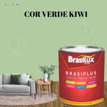 Tinta Semi Brilho Verdes Parede 800ml Brasiplus Acrílica Lavável.