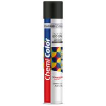 Tinta Spray 250ml Premium Edition para Uso Geral Preto Fosco - 680522 - CHEMICOLOR